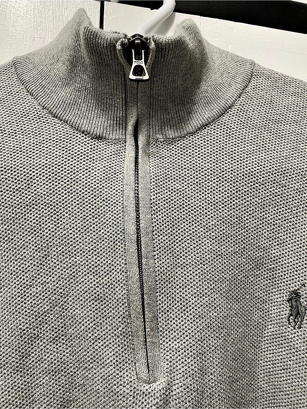 Polo Ralph Lauren Pima Cotton Half-Zip Pullover Gray XL